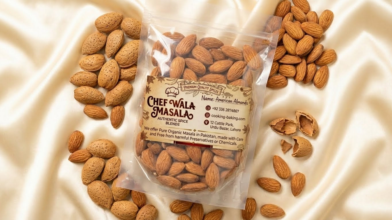 American Almonds 100g - Chef Wala