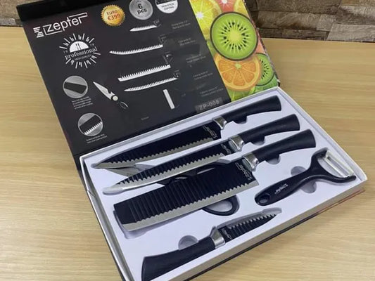 Zeppter ER-0238A 6-piece non-stick kitchen knife set