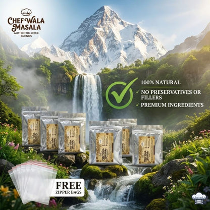 Enjoy 100% Natural Blends by Chef Wala Masala premium packs